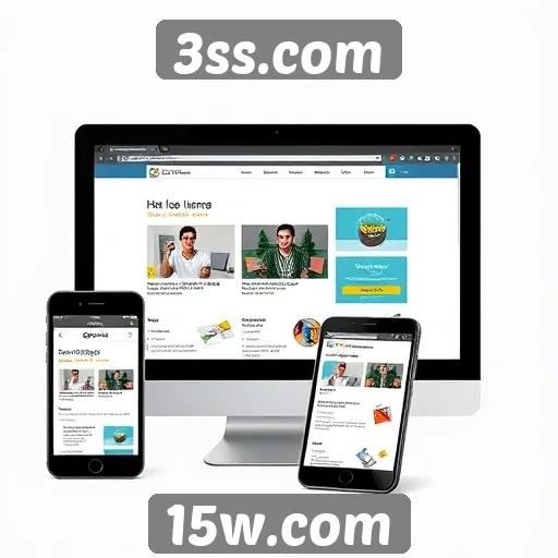 Experiência do usuário no 3ss.com em diferentes dispositivos